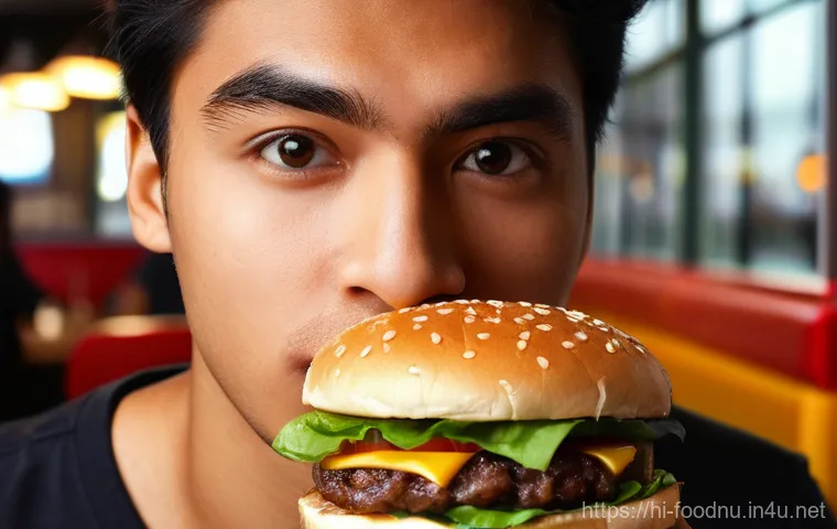 패스트푸드와 영양 불균형 - Image Prompt 1: The Ephemeral Indulgence**