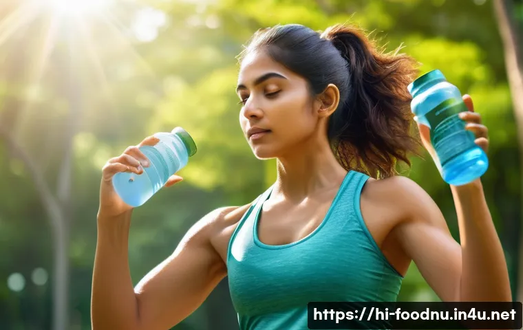 다이어트 보조제의 과학적 근거 - A vibrant and detailed illustration of a young Indian woman in athletic wear, exercising outdoors in...